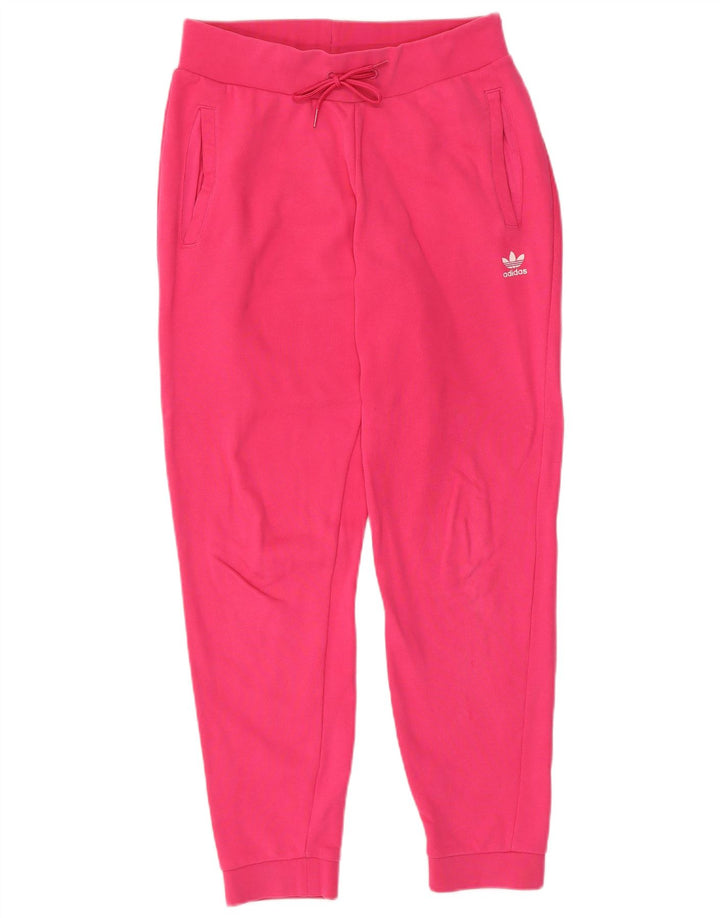 Damskie spodnie dresowe ADIDAS Joggers UK 12 Średnioróżowe bawełniane