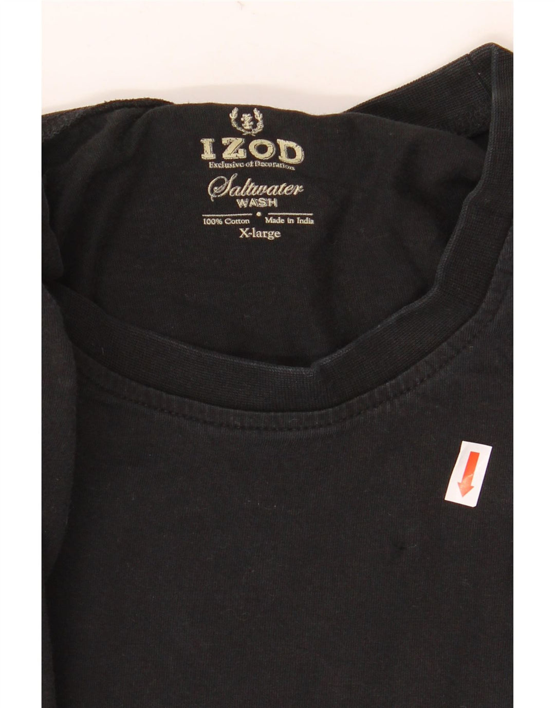 T-shirt męski Izod XL, czarny, bawełniany