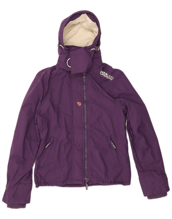 Damska kurtka wiatrówka Superdry The Windcheater UK 14, średni fiolet