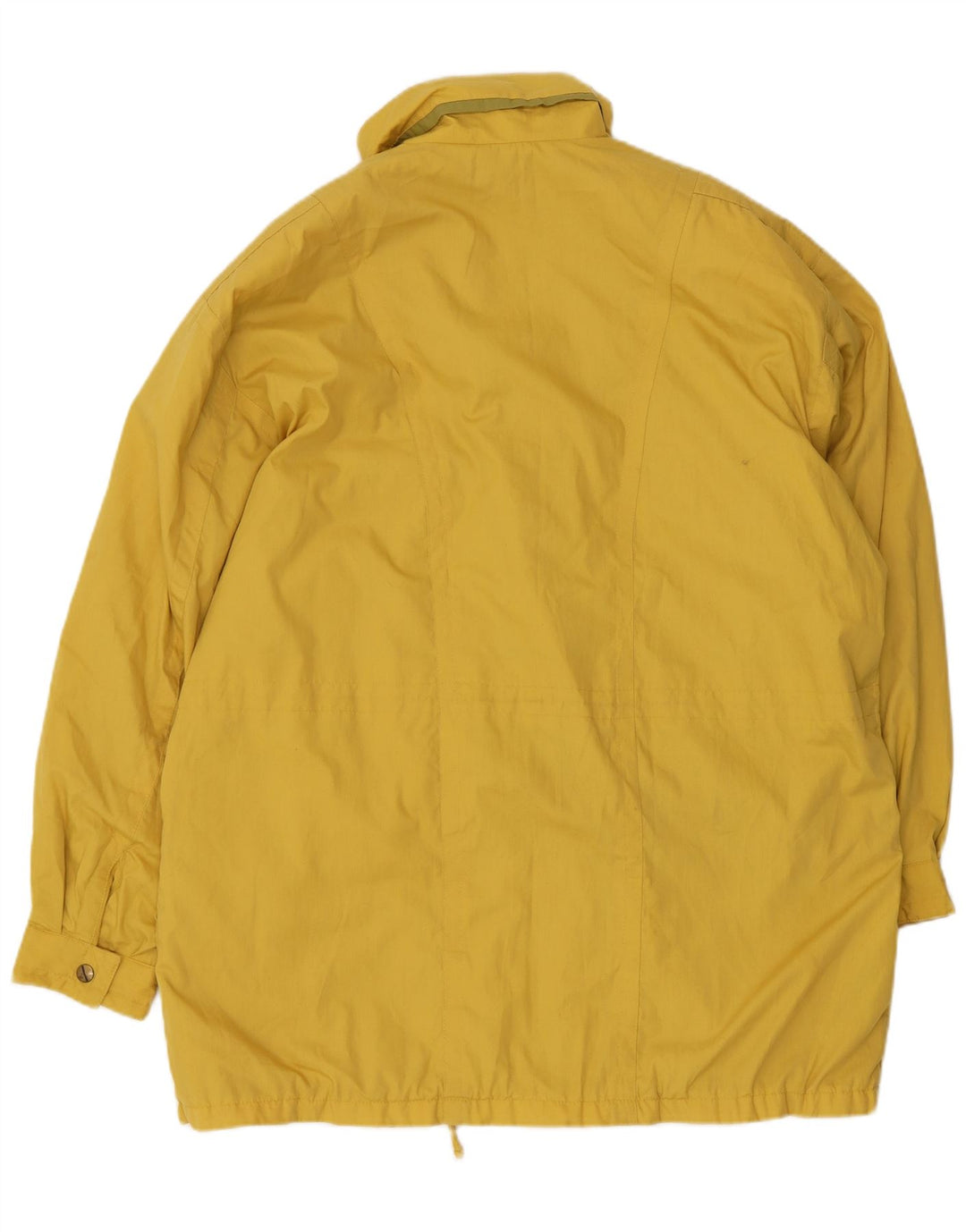 Vintage damski płaszcz przeciwdeszczowy oversize EU 42, duży, żółty poliester
