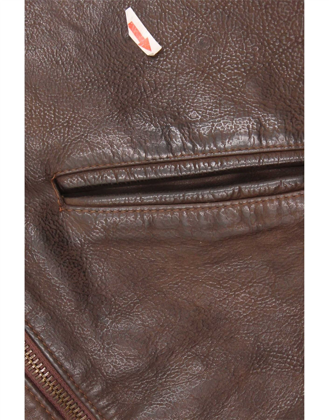 Vintage męska kurtka skórzana UK 36 Small Brown