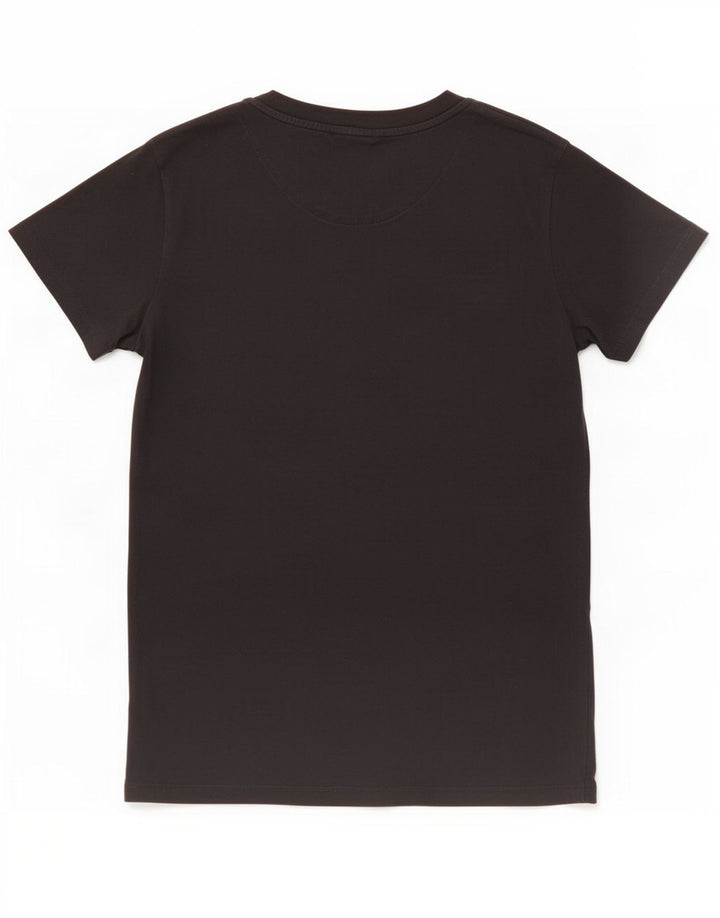 Cos Męski T-shirt Top Średni Czarny Bawełniany