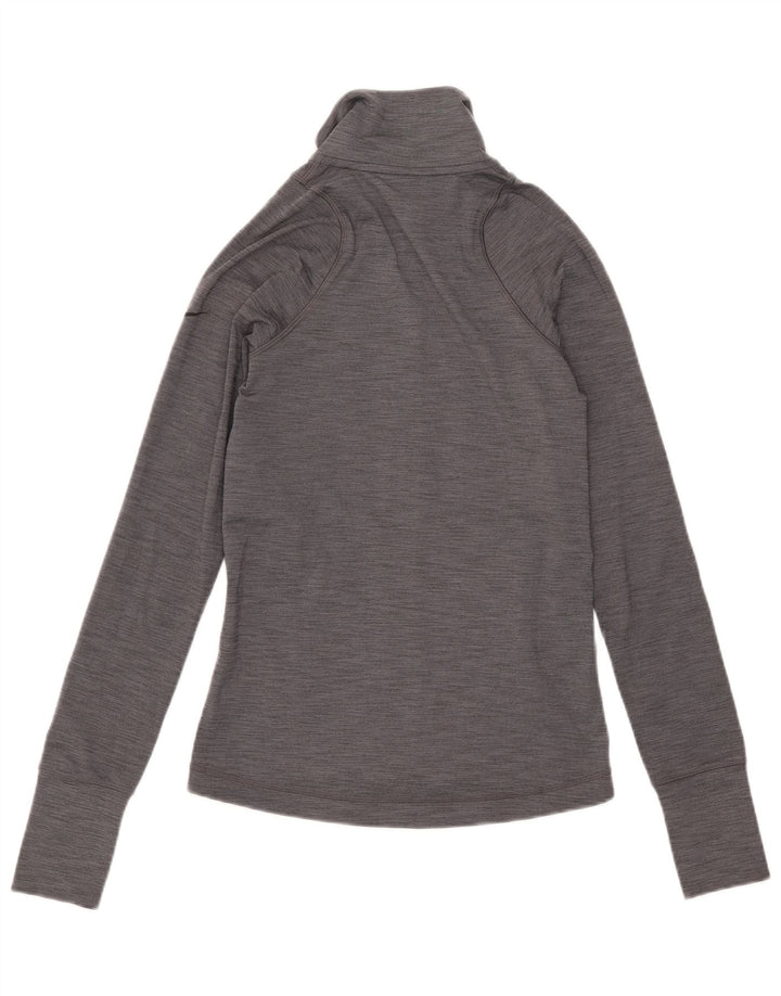 Damska kurtka dresowa Nike Dri Fit UK 10, mała, szara, nakrapiana