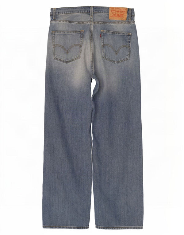 Męskie dżinsy Levi's 569 Straight Loose W36 L34 Niebieska bawełna