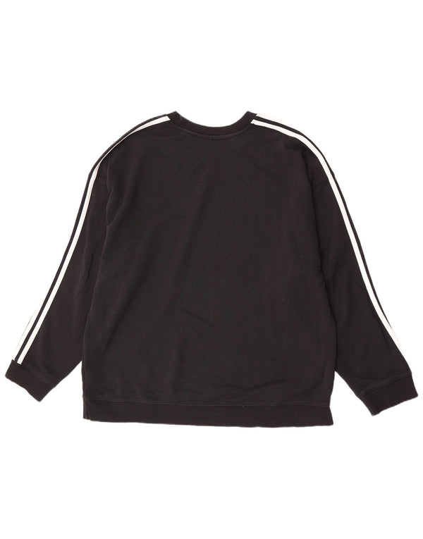 Bluza damska Adidas Jumper UK 20/22 XL Czarna bawełna