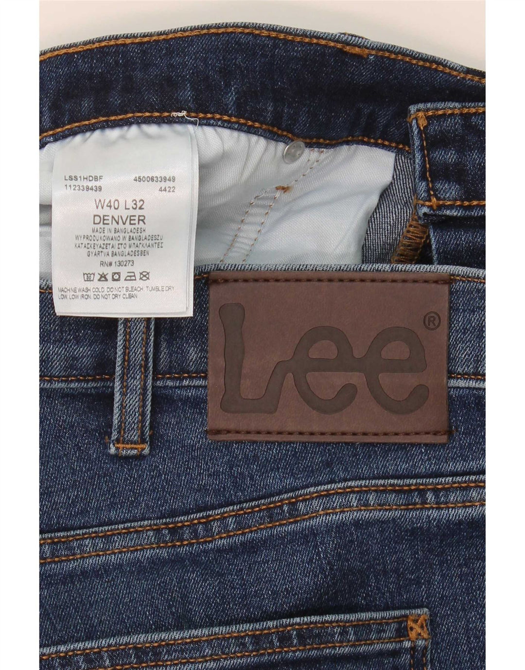 Męskie jeansy Lee Denver Bootcut W40 L32, niebieskie, bawełniane