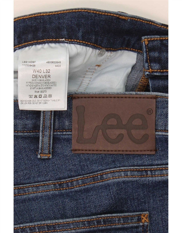 Męskie jeansy Lee Denver Bootcut W40 L32, niebieskie, bawełniane