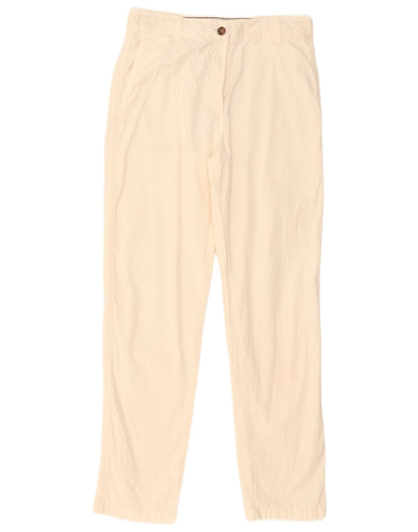 Spodnie damskie Marks & Spencer Straight Chino UK 8 Small W28 L29 Białe