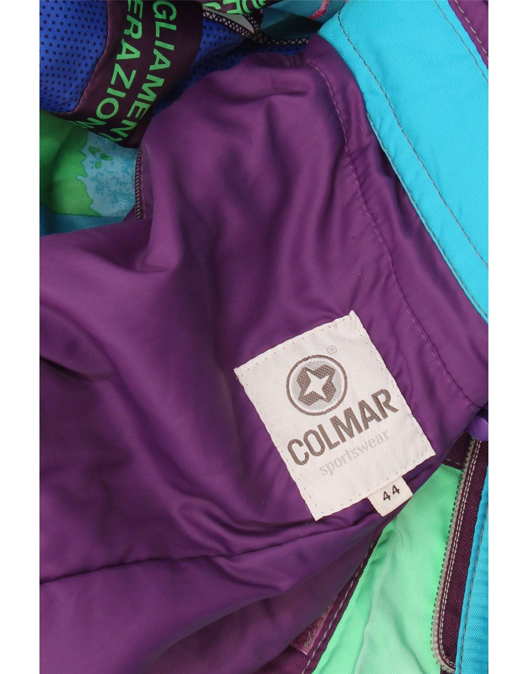 Męska kurtka narciarska COLMAR o luźnym kroju z kapturem IT 44 XS w kolorze niebieskim