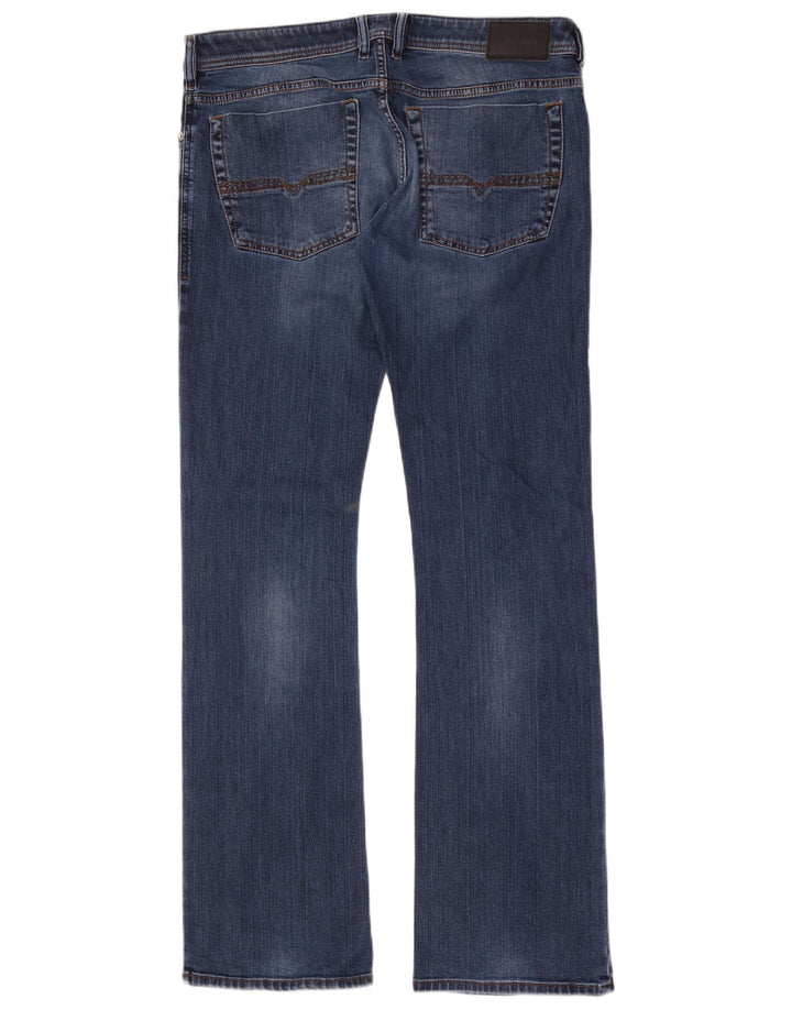 Diesel Męskie Zatiny Bootcut Jeansy W34 L34 Niebieskie bawełniane