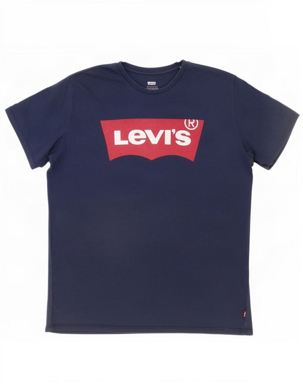 Męska koszulka z grafiką Levi's Top XL granatowa