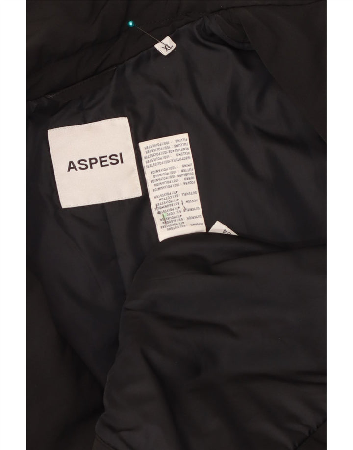Płaszcz damski Aspesi UK 18 XL, czarny, bawełniany