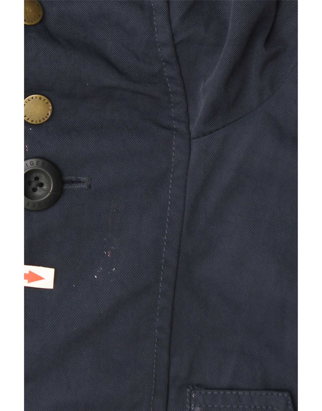 Męska kurtka przeciwdeszczowa z kapturem Tommy Hilfiger UK 38 Średni granatowy poliamid
