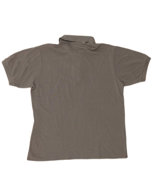 Lacoste Mens Polo Shirt Size 4 Medium Grey Cotton