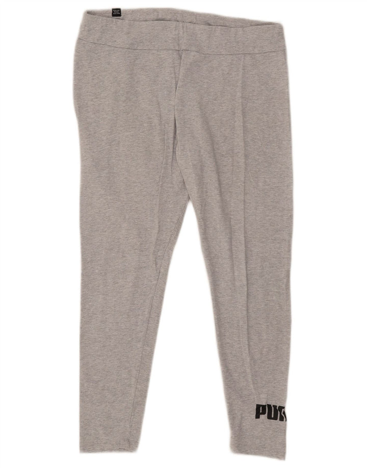 Damskie legginsy Puma Graphic UK 14, duże, szare nakrapiane