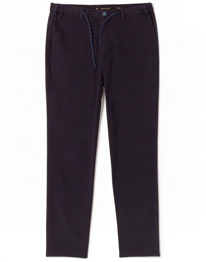 Męskie spodnie Chino Massimo Dutti EU 42 Large W32 L32 Granatowa kratka