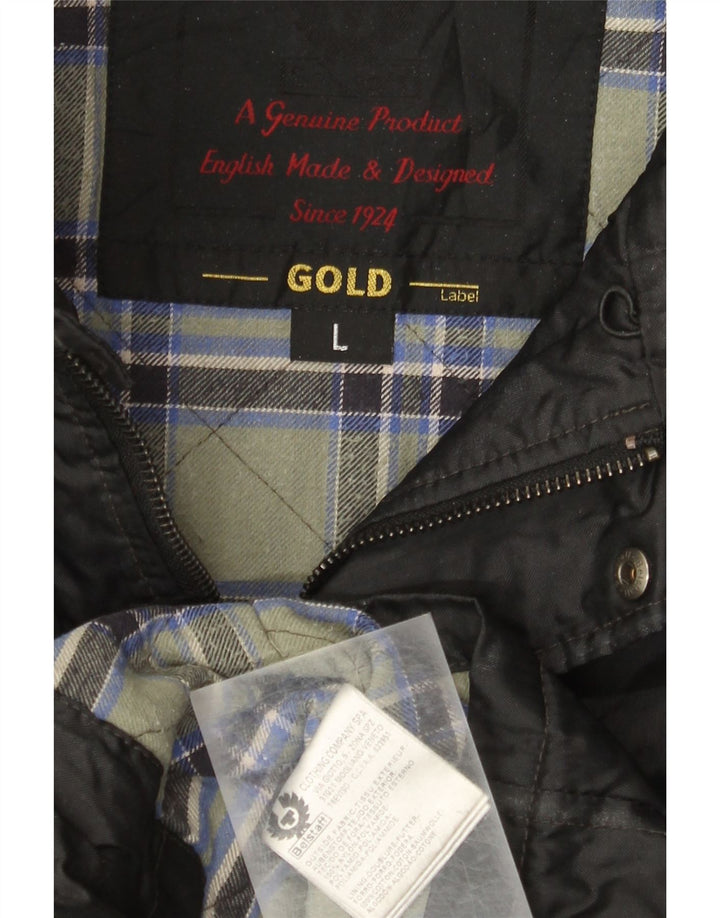 Męska kurtka użytkowa Belstaff UK 40, duża, czarna, nylonowa