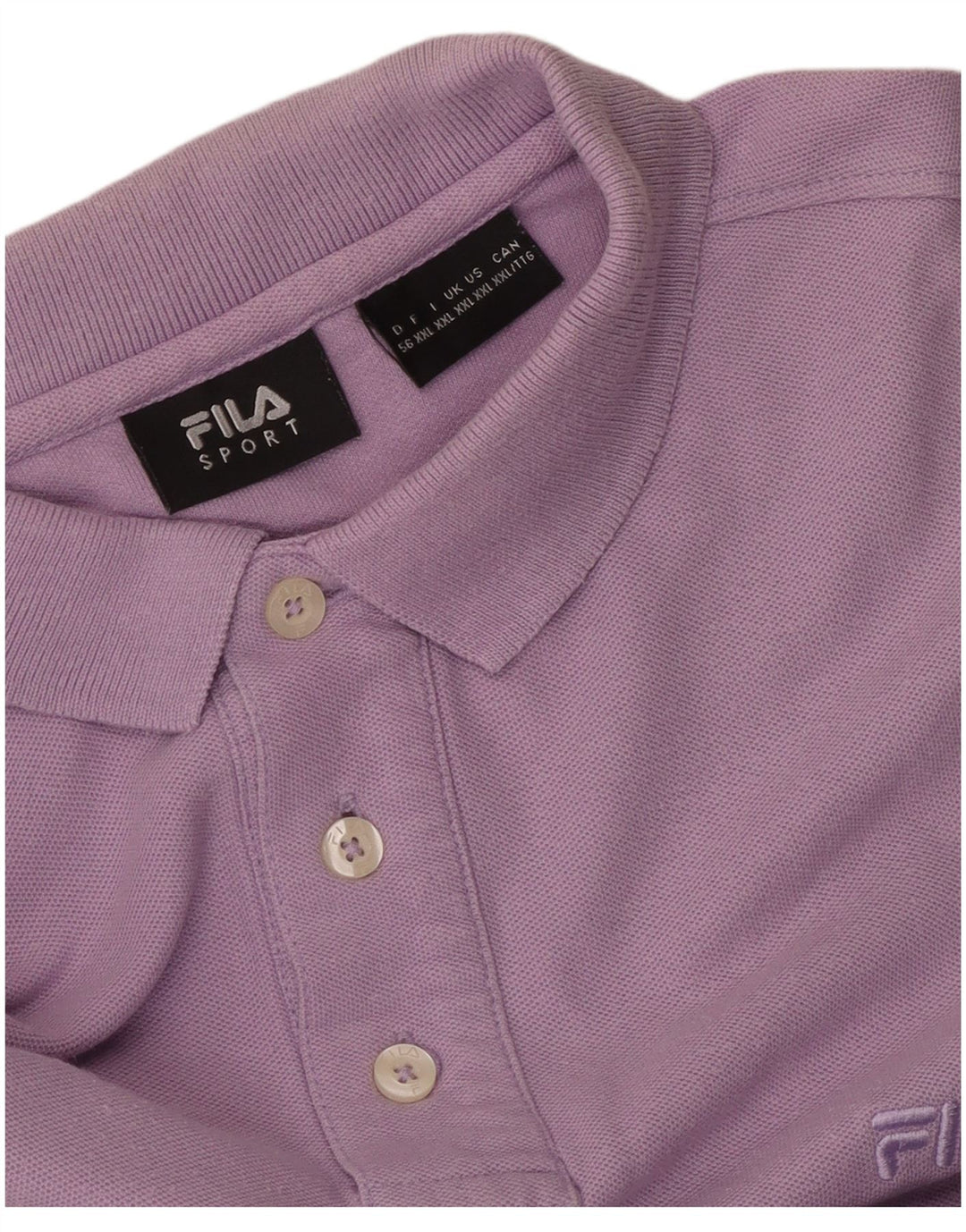 Męska koszulka polo Fila 2XL fioletowa