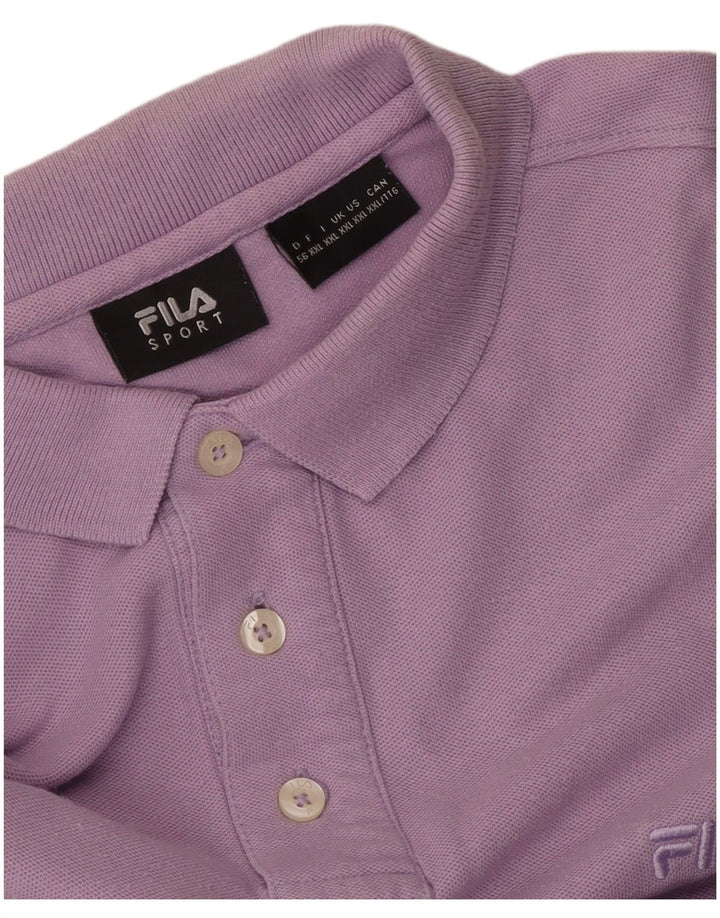 Męska koszulka polo Fila 2XL fioletowa