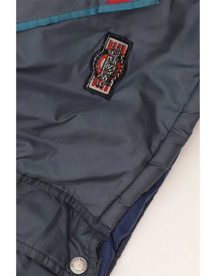 Męska kurtka narciarska Brugi UK 42 XL, szary, blok kolorów
