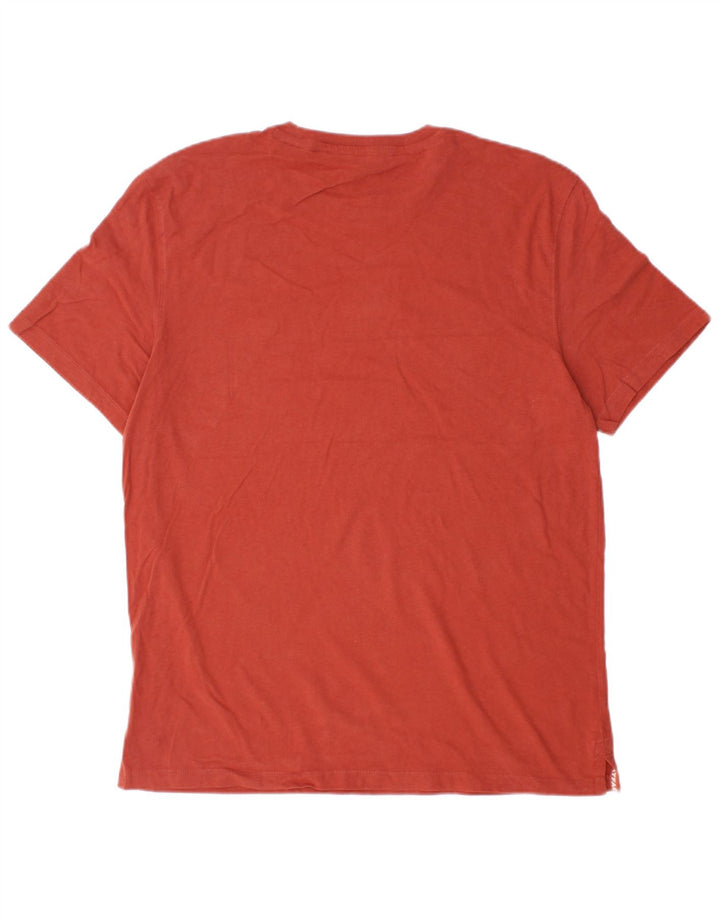 T-shirt męski FAT FACE, duży, pomarańczowy, bawełniany