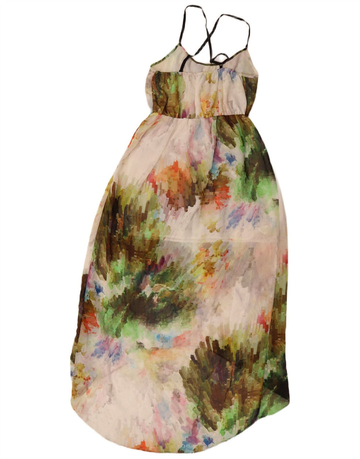 Damska sukienka wiązana na szyi Topshop UK 8, mała, wielobarwna, z poliestru typu tie-dye