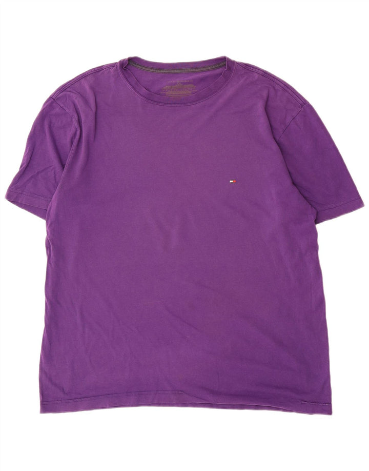 T-shirt męski Tommy Hilfiger, duży, fioletowy