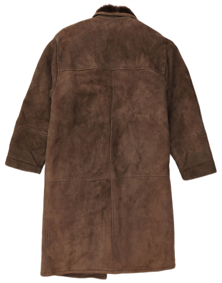 Płaszcz damski w stylu vintage IT 42 Średni szary barankowy