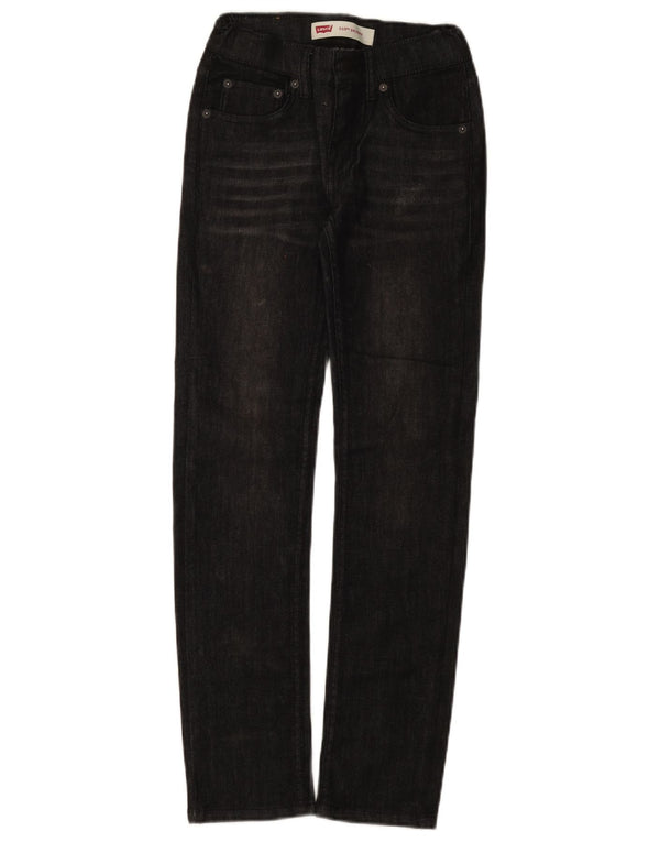 Levi's Boys 510 Skinny Jeans 9-10 lat W24 L28 Czarna bawełna