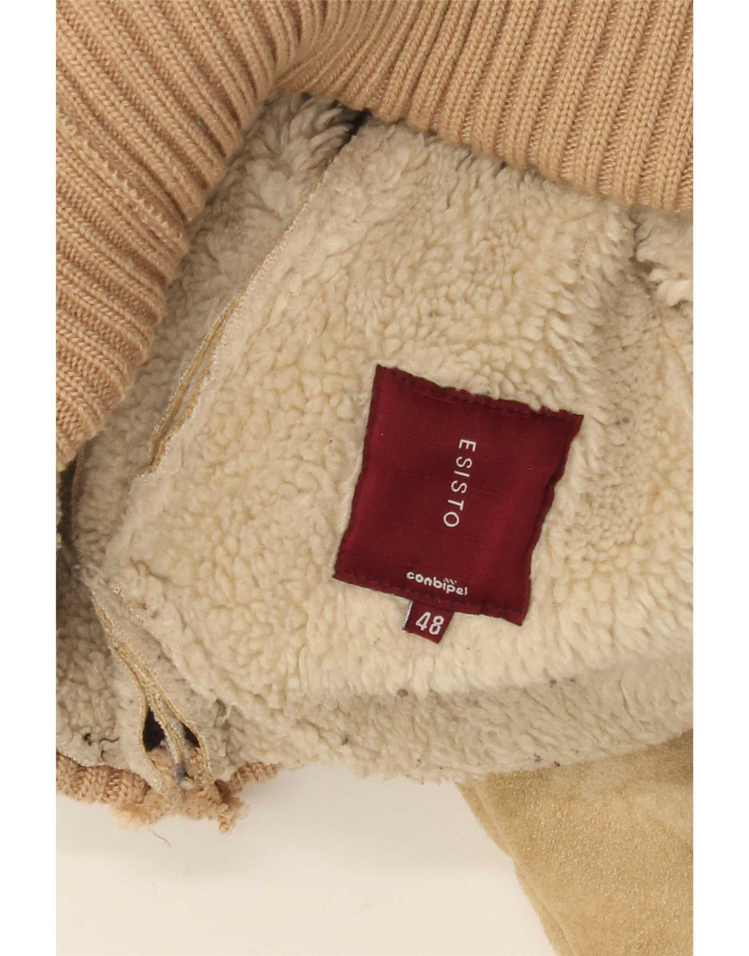 Kurtka damska Conbipel Shearling IT 48 XL beżowa