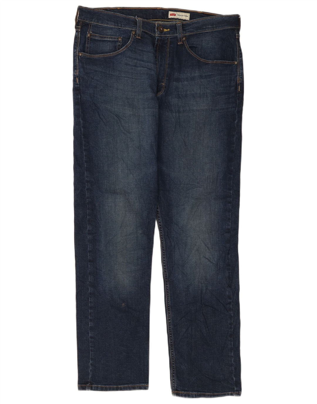 Męskie jeansy Wrangler Regular Tapered W34 L30 Granatowa bawełna