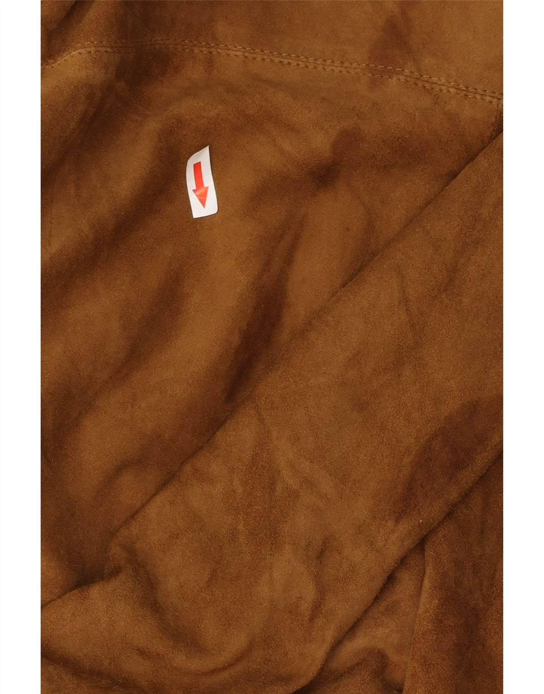 Zamszowa marynarka damska VINTAGE zapinana na 3 guziki UK 16, duża brązowa