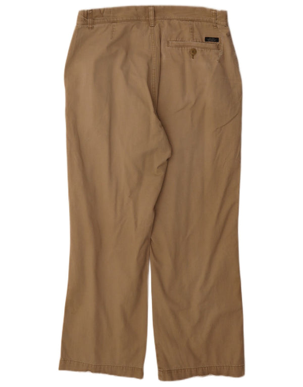 Marks & Spencer Męskie proste spodnie chino W34 L29 Beżowa bawełna