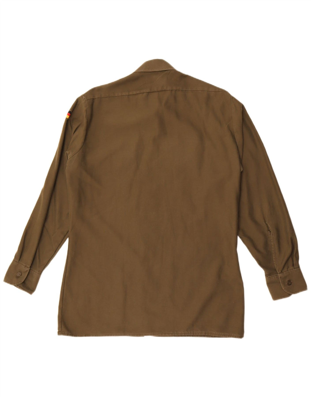 Koszula męska w stylu vintage, rozmiar 39/40, średni khaki, poliester