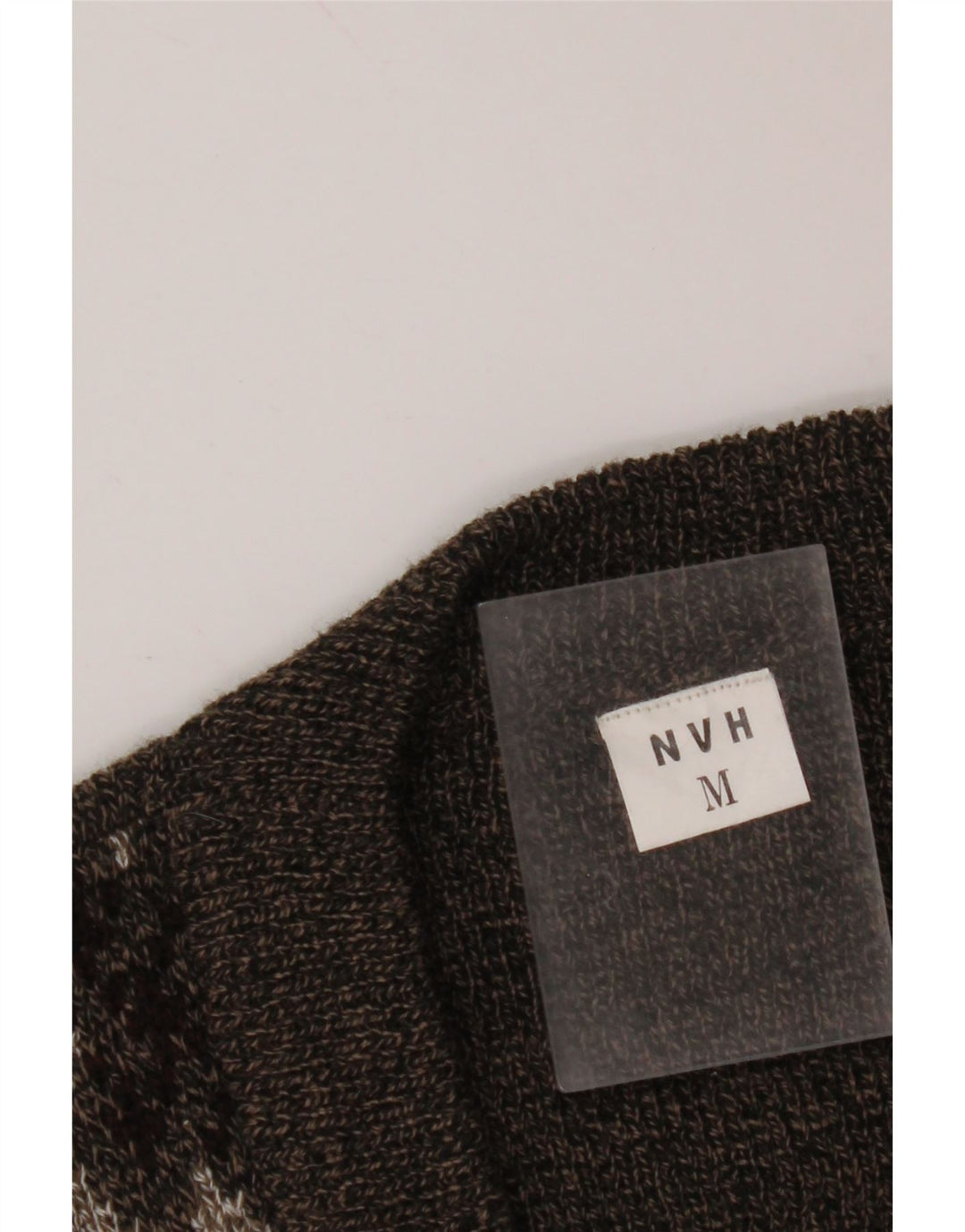 Męski sweter bez rękawów w stylu vintage, średniobrązowy Fair Isle