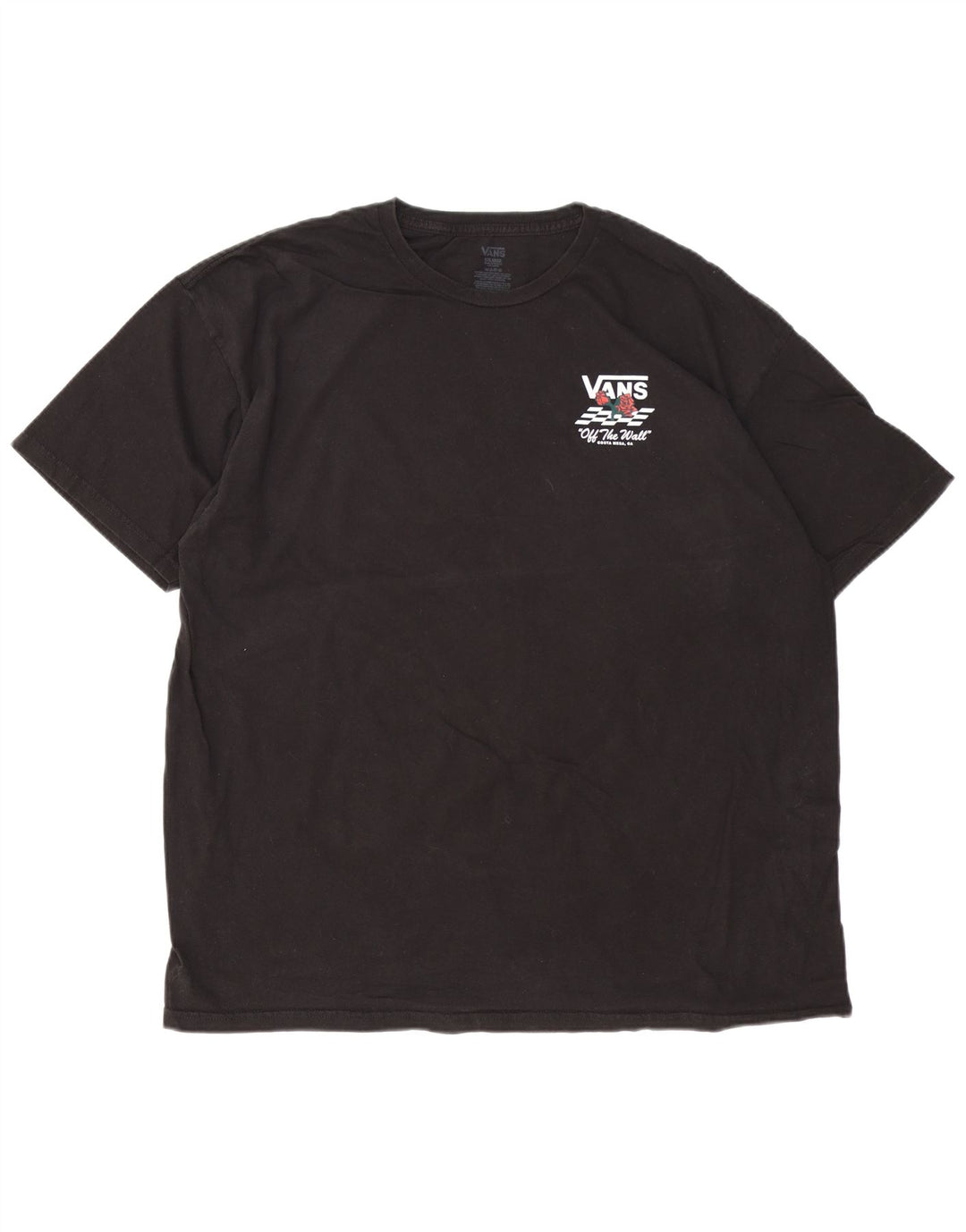 Męski T-shirt z grafiką VANS, 2XL, czarna, bawełniana