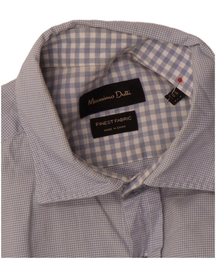 Koszula męska Massimo Dutti, duża niebieska