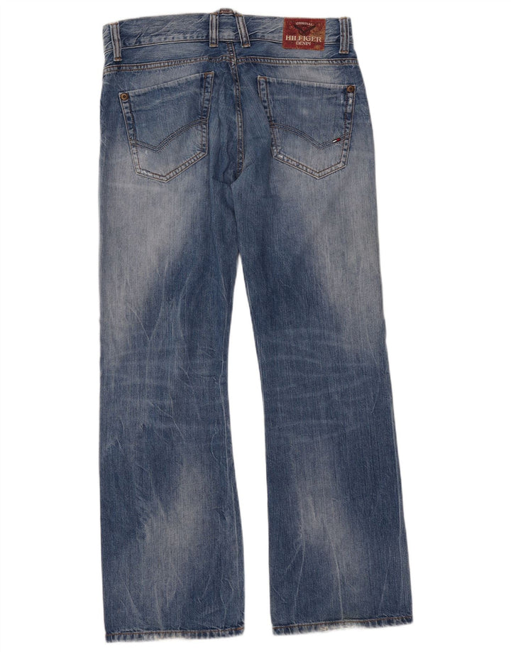 Męskie dżinsy TOMMY HILFIGER Rogar Bootcut W34 L32 Niebieskie