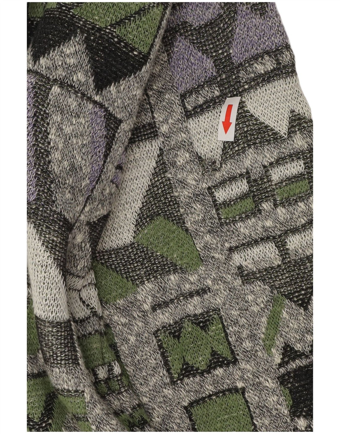 Męski sweter rozpinany VINTAGE 2XL wielokolorowy geometryczny