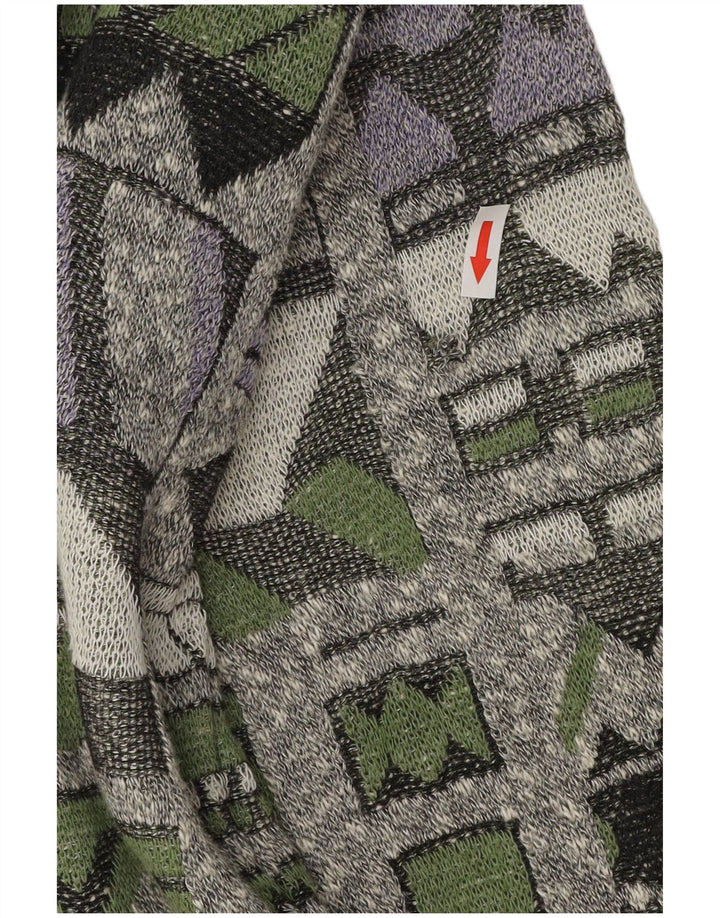Męski sweter rozpinany VINTAGE 2XL wielokolorowy geometryczny