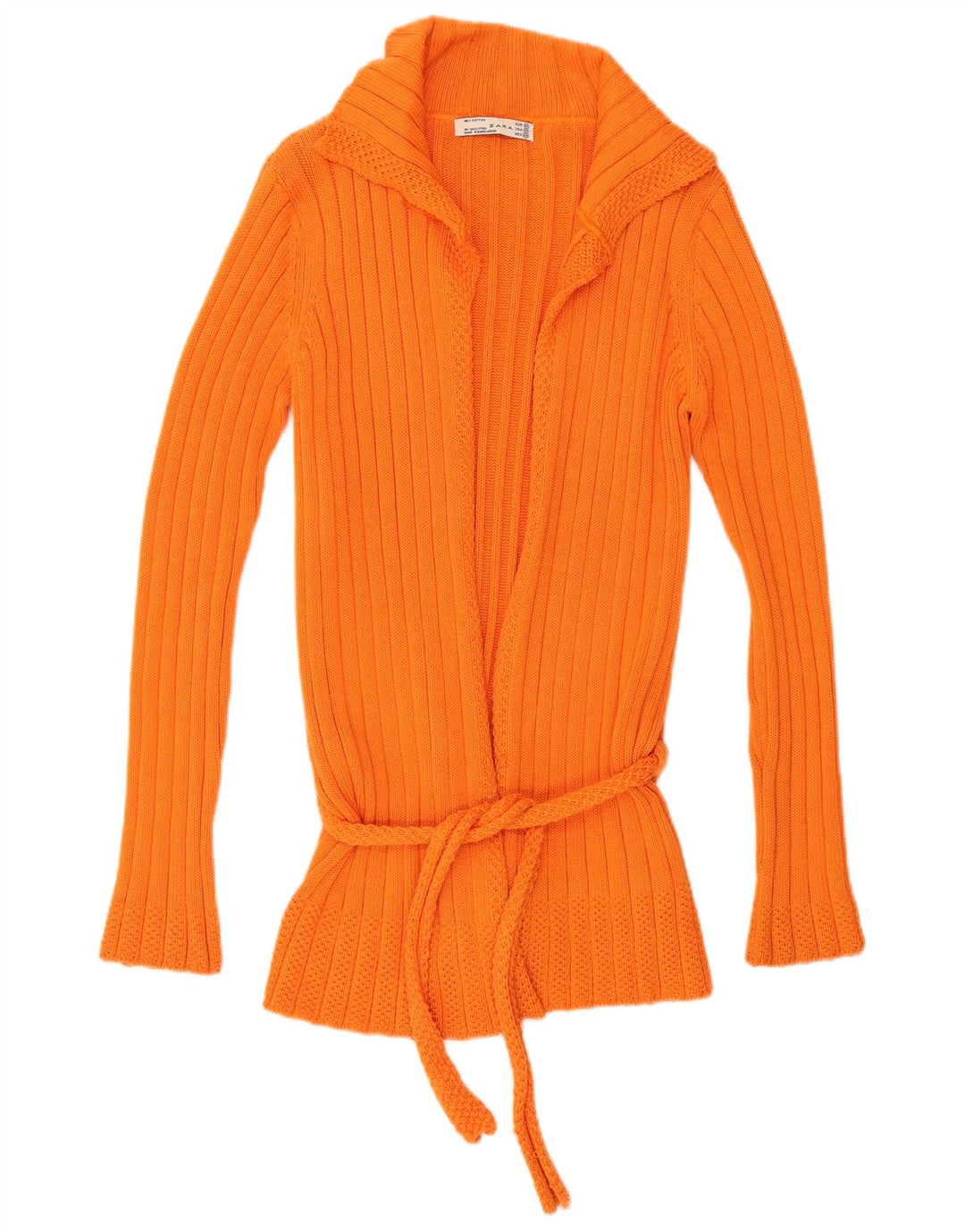 Sweter damski Zara UK 12, średni pomarańczowy, bawełniany