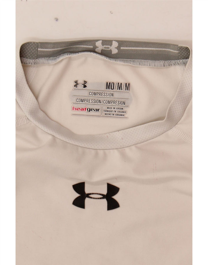 UNDER ARMOUR Womens T-Shirt Top UK 12 Medium White Vintage Under Armour and Second-Hand Under Armour from Messina Hembry 