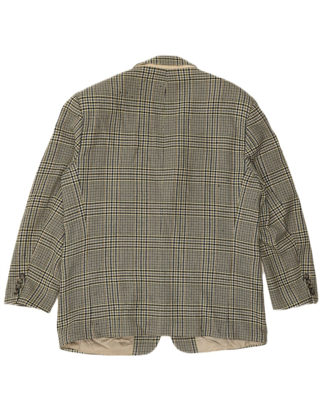 Męska marynarka zapinana na 2 guziki HUGO BOSS UK 40, duża, zielona pepitka