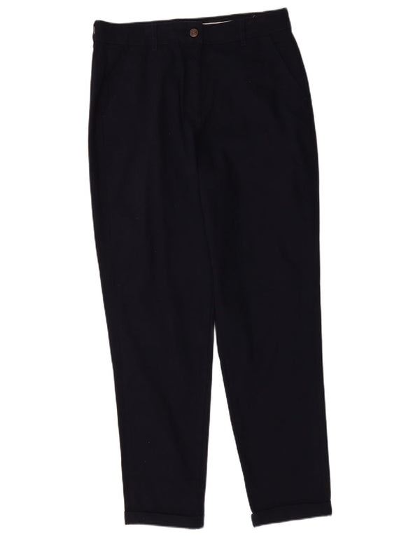 Crew Clothing Damskie proste spodnie chino UK 14 duże W32 L29 granatowe