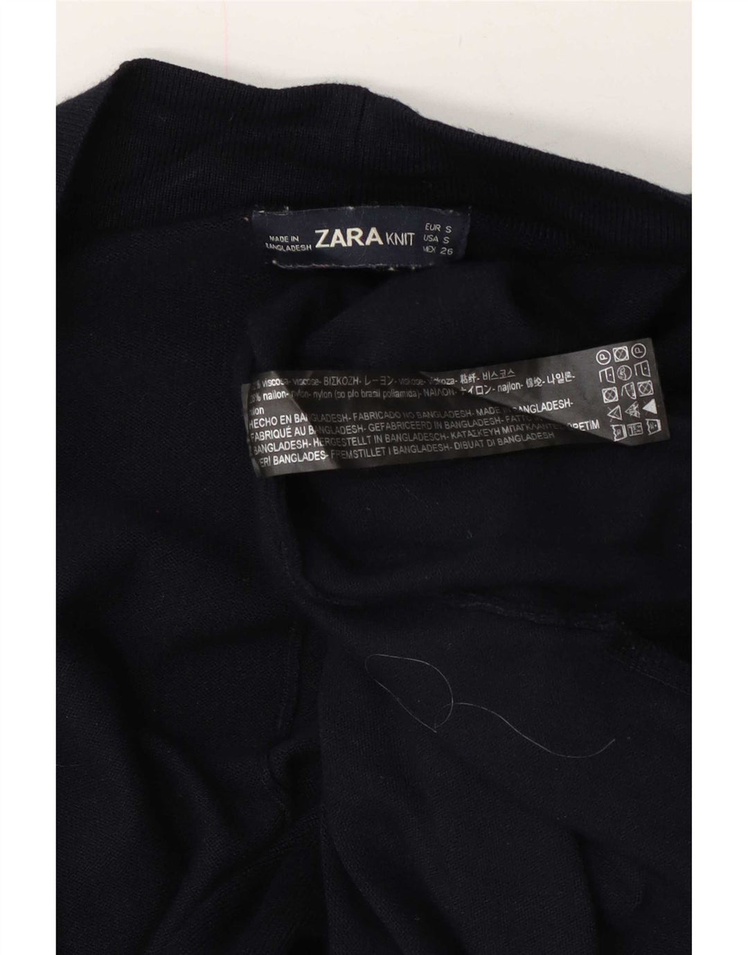Sweter damski Zara Oversize Longline Open Cardigan UK 10 Small Granatowy