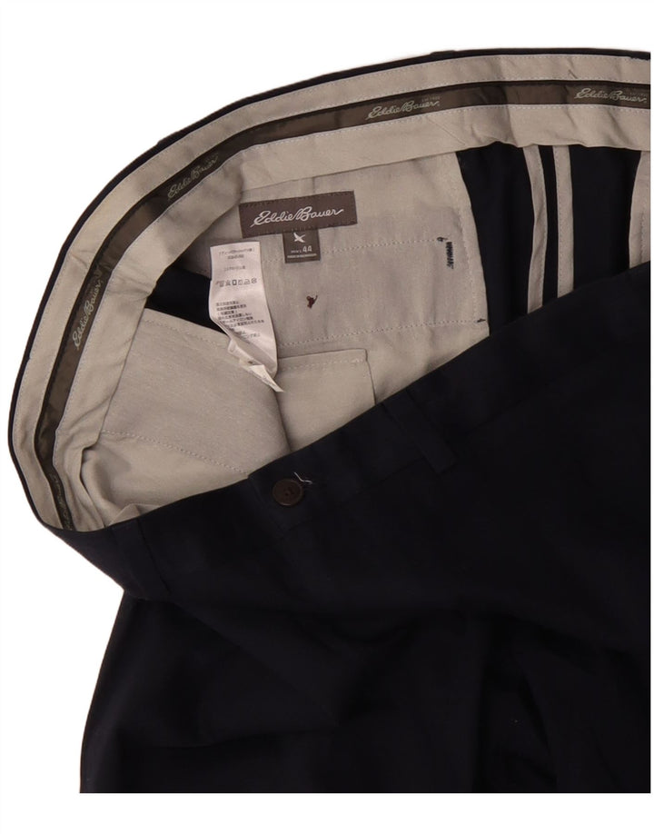 Spodnie męskie EDDIE BAUER W44 L26 Granatowa bawełna