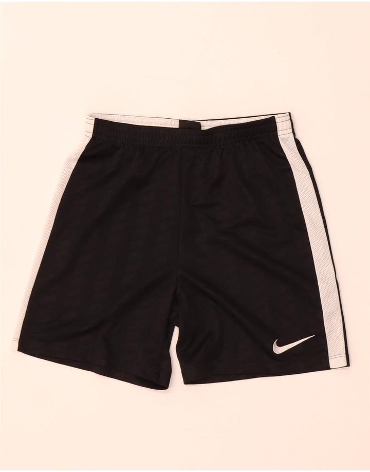 Chłopięce spodenki sportowe Nike Dri Fit 10-11 lat, średnie, czarne, poliestrowe paski