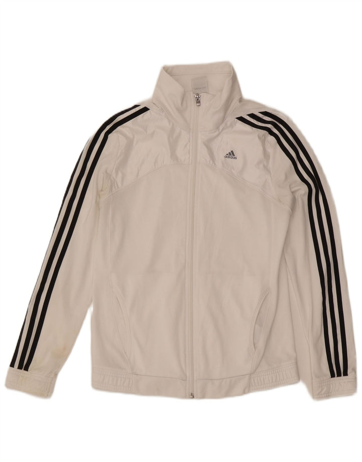 Damska kurtka dresowa Adidas Clima 365 UK 8/10, mała, biała, poliestrowa