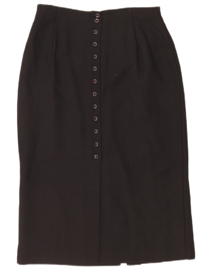 Marks & Spencer Damska spódnica ołówkowa UK 14 Medium W28 Czarny poliester