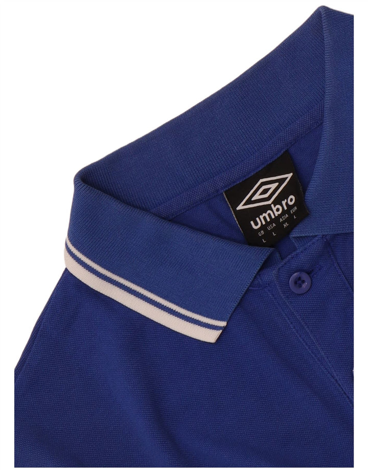 Męska koszulka polo Umbro, duża niebieska